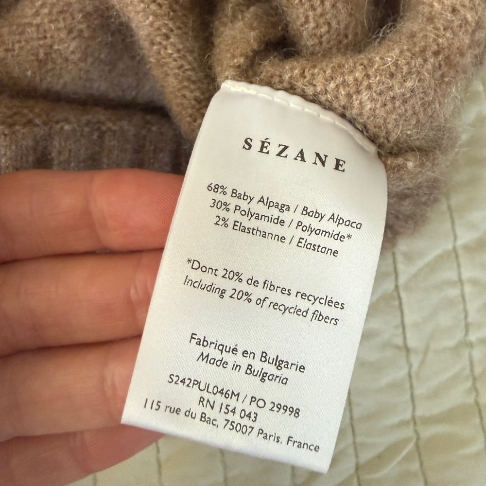 Sezane pullover sweater large - Picture 5 of 5